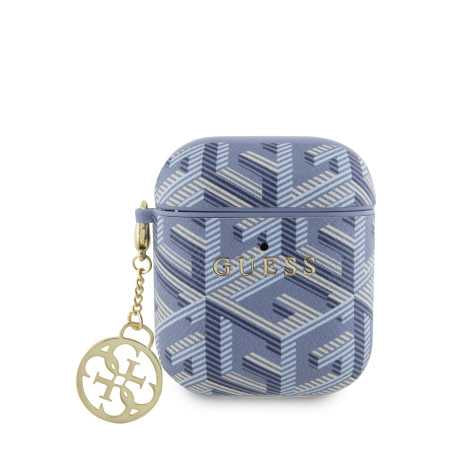 Coque de Protection pour AirPods/AirPods 2 Cube Classic GUESS - Bleu