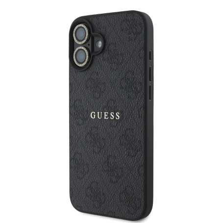 GUESS Bundle Protective 3-en-1 pour iPhone – Coque MagSafe, Verre trempé et Protection Objectif Caméra – Noir