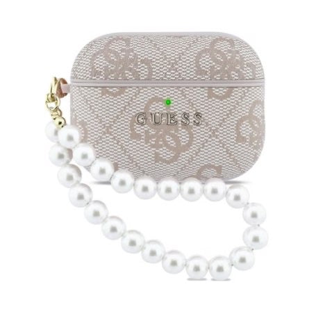 Coque de Protection pour AirPods Pro 3 Pearl Strap Classic Logo GUESS  - Rose