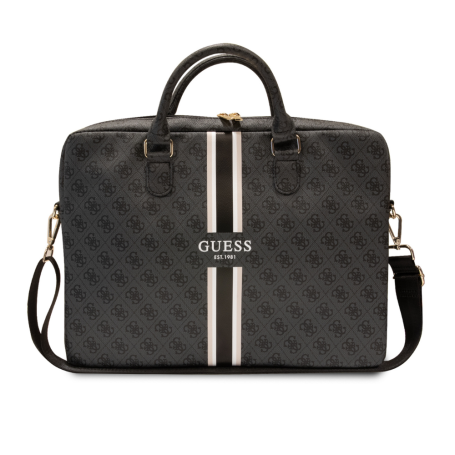 Housse pour ordinateur Stripes avec protection anti-chocs Guess – 16" Noir