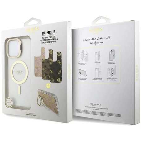 Coque avec cadre caméra interchangeable V5 pour iPhone GUESS – Transparent 16 / 16 pro