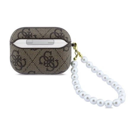 Coque de Protection pour AirPods Pro 3 Pearl Strap Classic GUESS - Marron