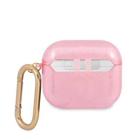 Coque de Protection pour AirPods 3 Pailleté Coloré GUESS - Rose